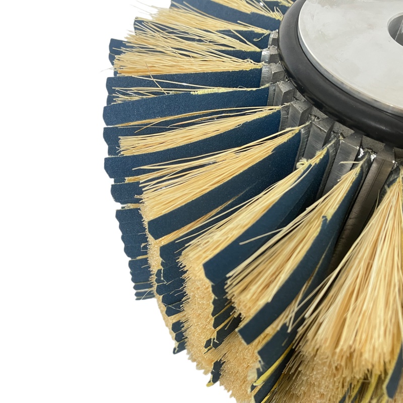 tampico fibre abrasive sanding brush roll detail