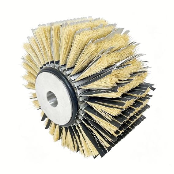 automatic flexible abrasive brush roller